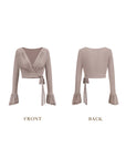 Pink Mist Ballett-Strickjacke