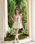 Blaubeermarmeladenglas-Korsettkleid
