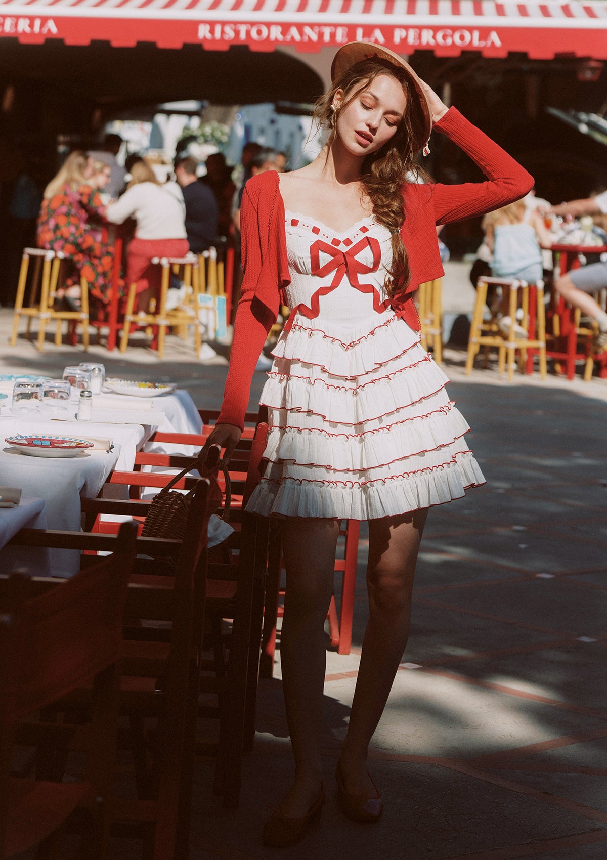 Red Ribbon Cake Dress