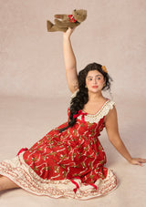 Curve&Plus Teddy Tomato Sauce Dress