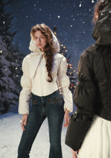 "Little White Warrior" Down Jacket