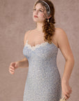 Curve&Plus Azure Coral Dress (Long)
