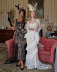 (Long-length)White Feather Looking-Glass Gown