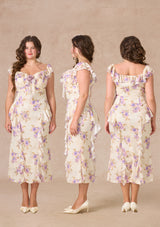 Curve&Plus Purple Iris Swayed by Wind Dress