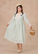 Curve&Plus Outing Straw Hat Dress