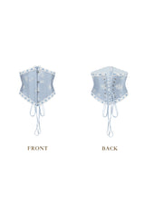 Ice Jade Flower Corset (underbust)