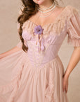Curve&Plus Violet Mandarin Duck Princess Dress