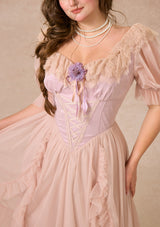 Curve&Plus Violet Mandarin Duck Princess Dress