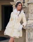 Powder Snow Rose Puffy Down Jacket (Goose Yellow)