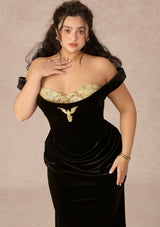 Curve&Plus Golden Eagle Goddess Dress