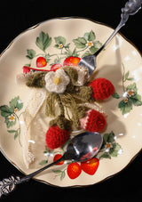 Strawberry Mont Blanc Knit Hair Clip