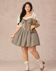 Curve&Plus Bear Date Dress(Short)