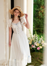 Dear White Pages Corset Dress