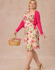 Curve&Plus Corn Poppy Cardigan