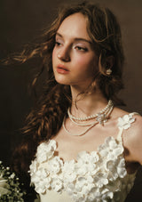 Cream Chanson Dress