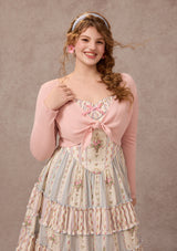 Curve&Plus Strawberry Farm Knit Cardigan(Pink)