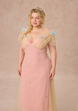 Curve&Plus Wind Perched Rose Quartz Dress