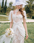 White Begonia Corset Dress