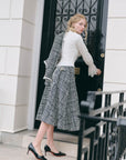 Lundenwic Plaid Tale A-Line Blouse