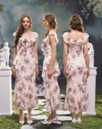 Violette Iris im Wind Gewiegt Kleid