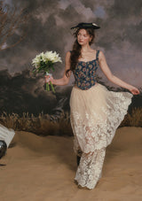 Azure Flower Fair Corset