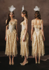 Golden Veil Valkyrie Corset Dress