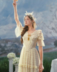 Gilded Invitation Dress(Beige)