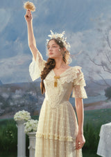 Gilded Invitation Dress(Beige)