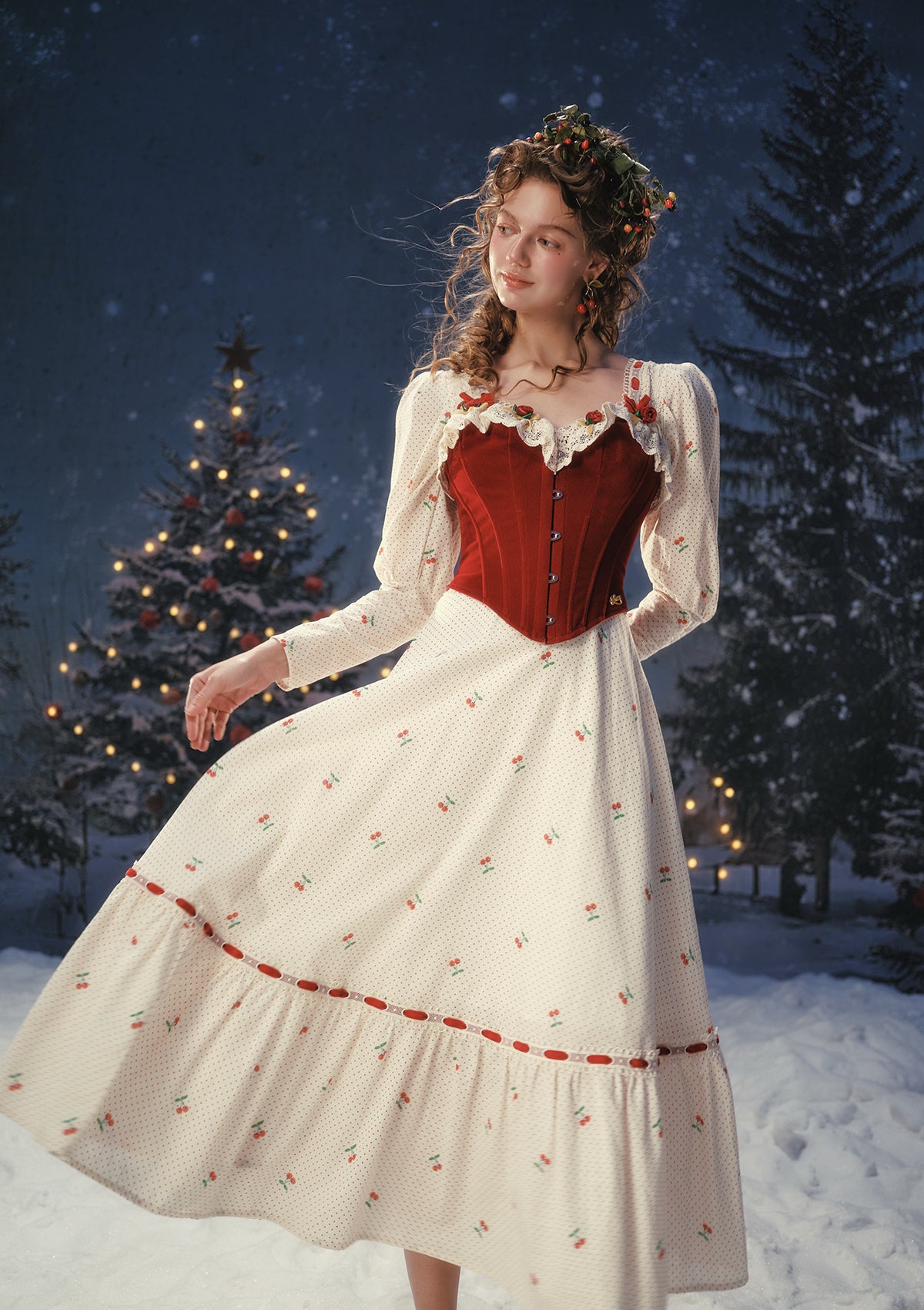 Cherry Bite Dress Pre-order / S