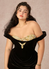 Curve&Plus Golden Eagle Goddess Dress