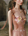 Fluttering Ribbon Dance Corset Dress