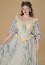 (US Exclusive)Curve & Plus "The skirt of Rila"Corset Dress