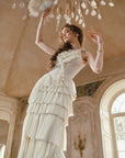 Gilded Feather Fan Corset Dress