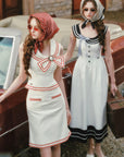 Sailor Love Letter Dress (Navy)