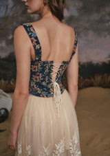 Azure Flower Fair Corset