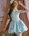 Blue Bud Corset Dress