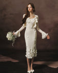 Cream Chanson Dress