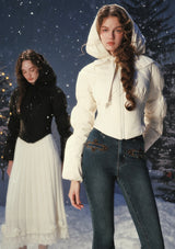 "Little White Warrior" Down Jacket