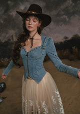 Denim Knight Corset