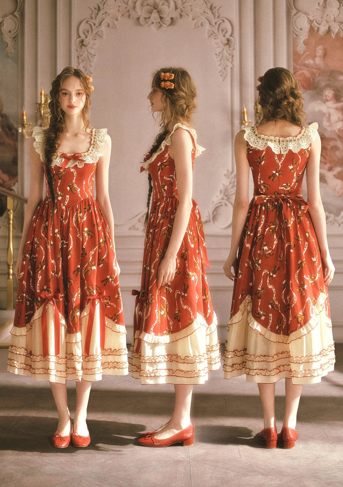Teddy Tomato Sauce Dress – LaceMade