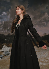 Black&White Warrior Down Coat (Black)