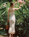 Petite Vase Knit Dress – Blush