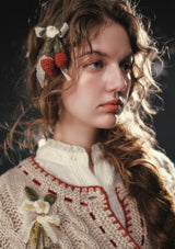 Strawberry Mont Blanc Knit Cardigan