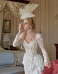 (Long-length)White Feather Looking-Glass Gown