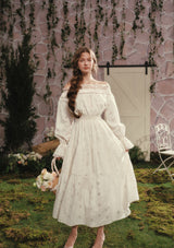 White Camellia Dress