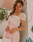 Honeyed Peach Bloom Dress