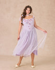 Curve&Plus Ode to Purple Iris Dress