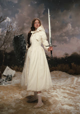 Black&White Warrior Down Coat (White)