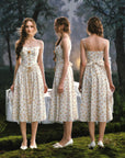 Misty Tangerine Grove Corset Dress