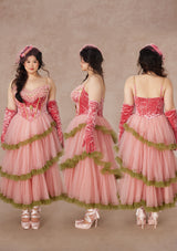 Curve&Plus Grape Grinda Corset Dress (Long)